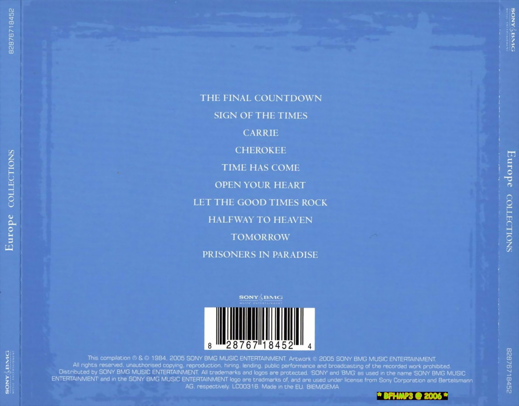 Europe  Collections : Back